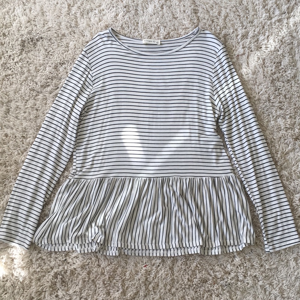 Stripped Peplum